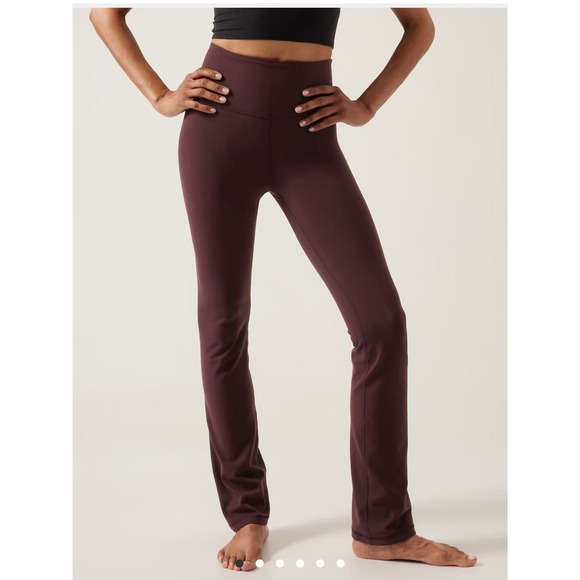 Athleta Pants - Athleta Maroon Elation Straight Leg Pant, XXS